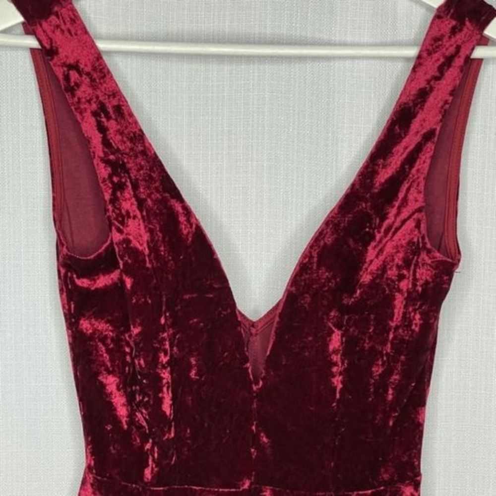 Lulus This Night Burgundy Backless Skater Dress - Picture 3 of 5